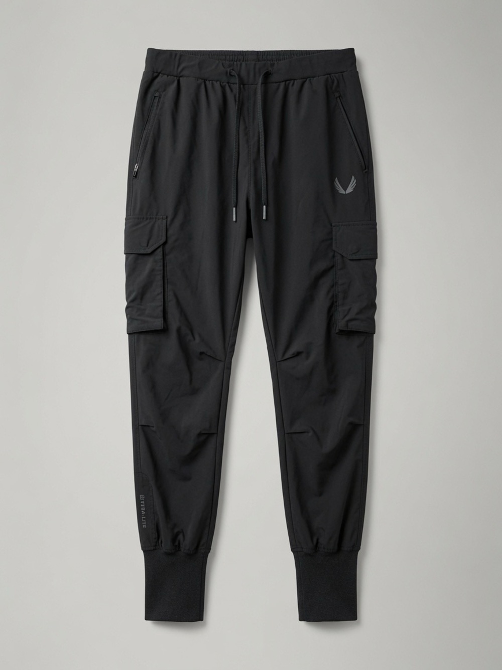 Men's Black Cargo Jogger Pants - Performance Casual